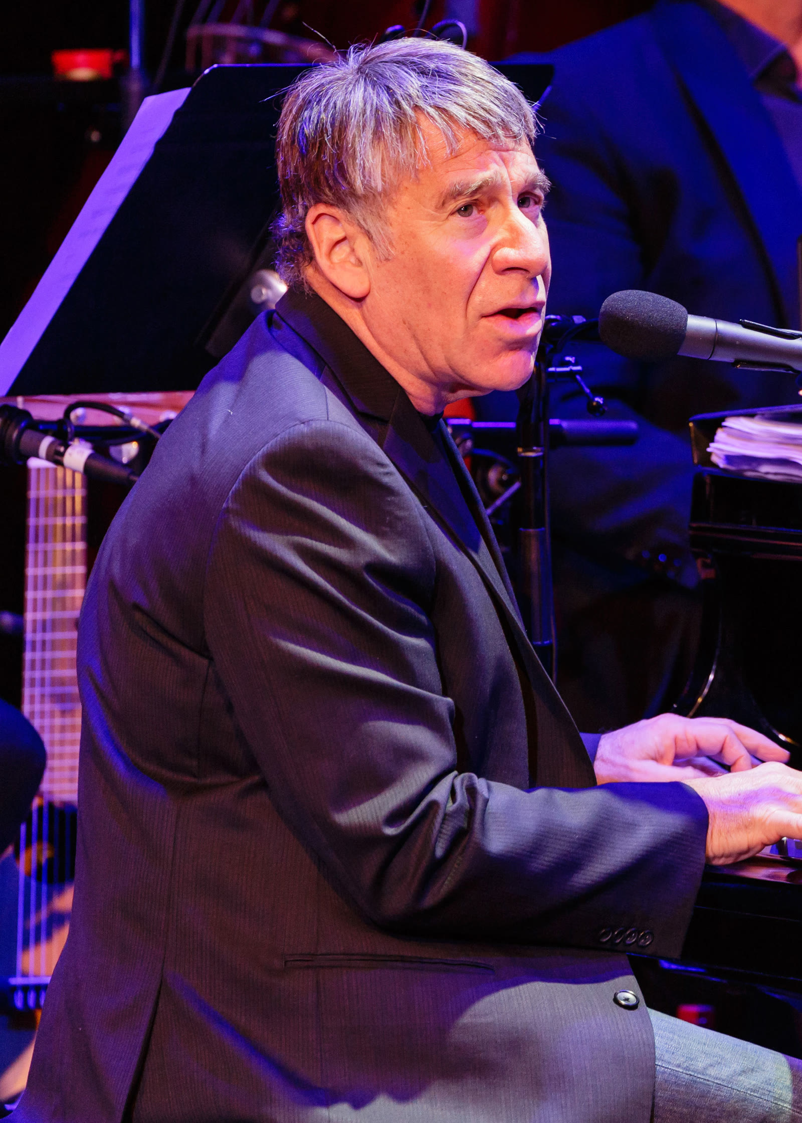 Stephen Schwartz performing at the piano