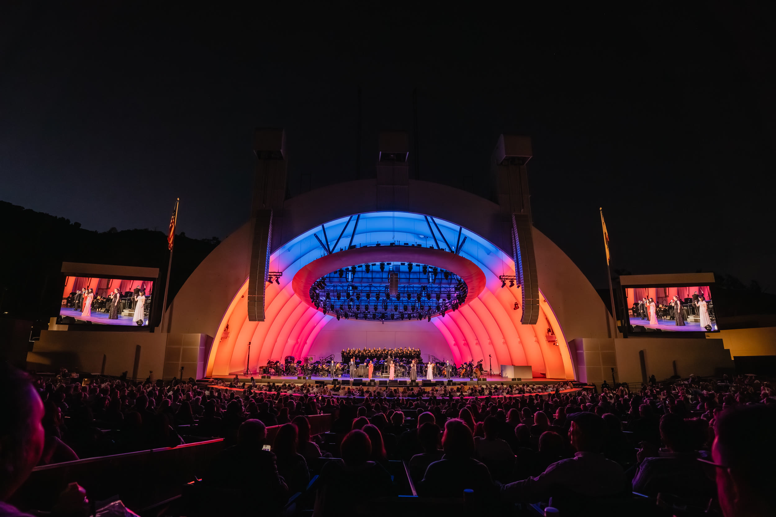 Do You Hear The People Sing? company performing at the Hollywood Bowl